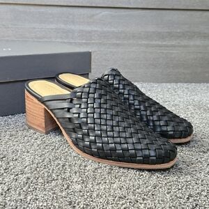 Nisolo Woven Heeled Mule NEW size 8